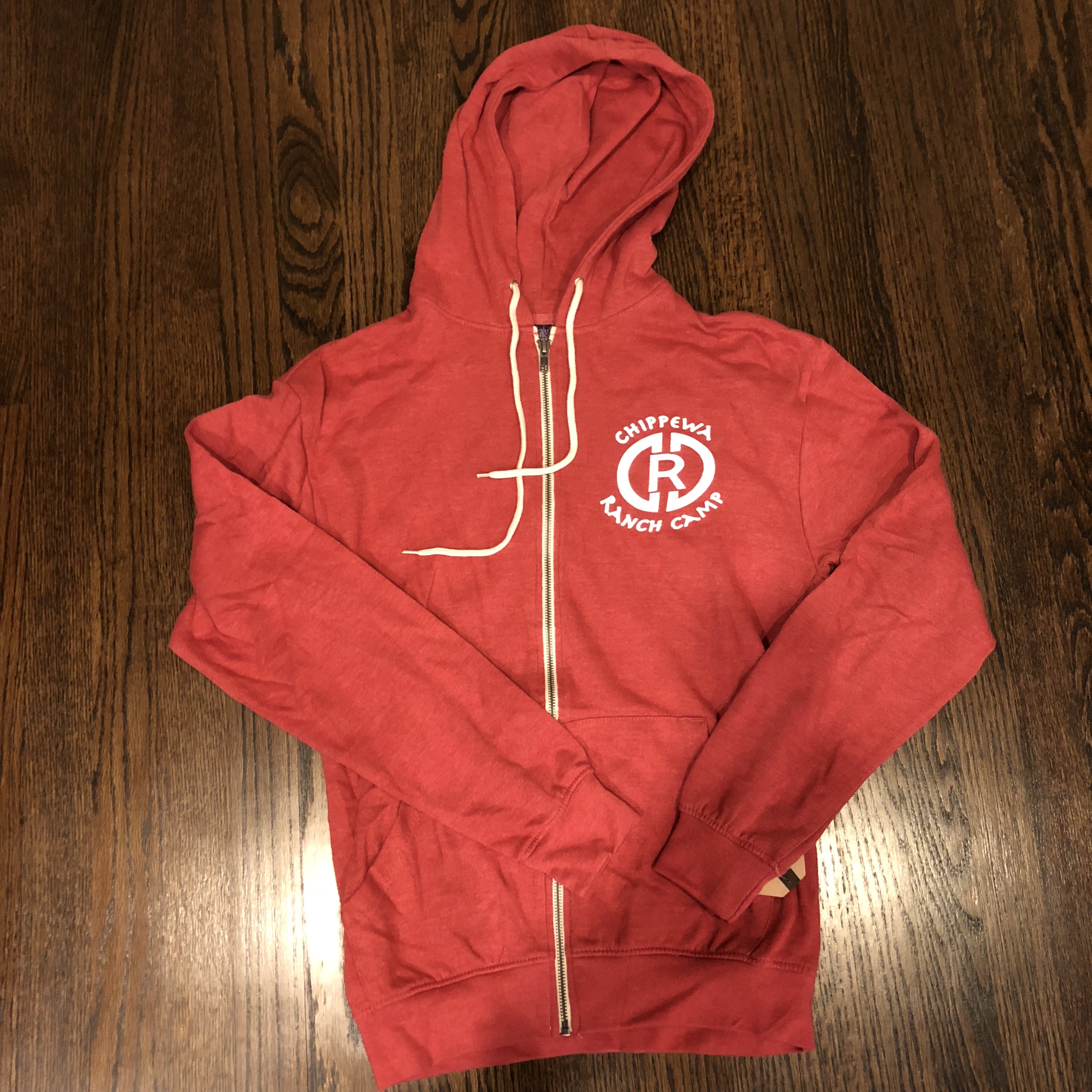 CRC Red Zip Up Hoodie